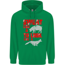 Sweat Like a Pig to Look Like a Fox Gym Mens 80% Cotton Hoodie Irish Green