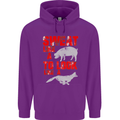 Sweat Like a Pig to Look Like a Fox Gym Mens 80% Cotton Hoodie Purple