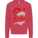 Sweat Like a Pig to Look Like a Fox Gym Mens Sweatshirt Jumper Heliconia