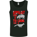 Sweat Like a Pig to Look Like a Fox Gym Mens Vest Tank Top Black