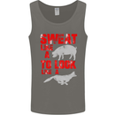 Sweat Like a Pig to Look Like a Fox Gym Mens Vest Tank Top Charcoal