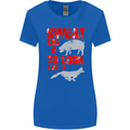 Sweat Like a Pig to Look Like a Fox Gym Womens Wider Cut T-Shirt Royal Blue