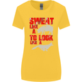 Sweat Like a Pig to Look Like a Fox Gym Womens Wider Cut T-Shirt Yellow