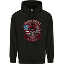 Sweat and Gears Motorcycle Motorbike Biker Mens Hoodie Black