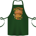 Sweet Autumn Cotton Apron 100% Organic Forest Green