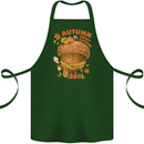 Sweet Autumn Cotton Apron 100% Organic Forest Green
