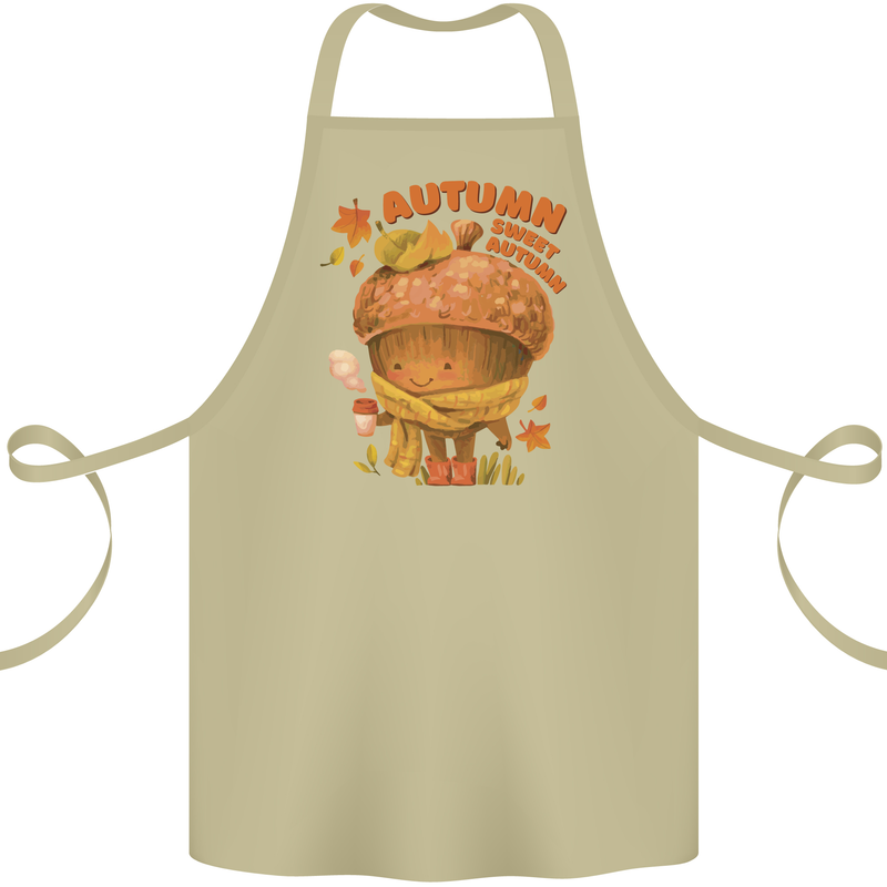 Sweet Autumn Cotton Apron 100% Organic Khaki