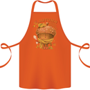 Sweet Autumn Cotton Apron 100% Organic Orange