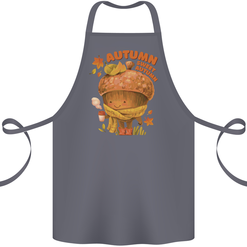 Sweet Autumn Cotton Apron 100% Organic Steel