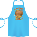 Sweet Autumn Cotton Apron 100% Organic Turquoise