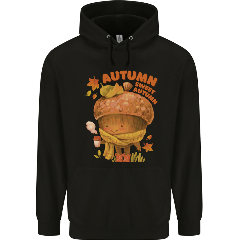 Sweet Autumn Mens 80% Cotton Hoodie Black