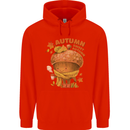 Sweet Autumn Mens 80% Cotton Hoodie Bright Red