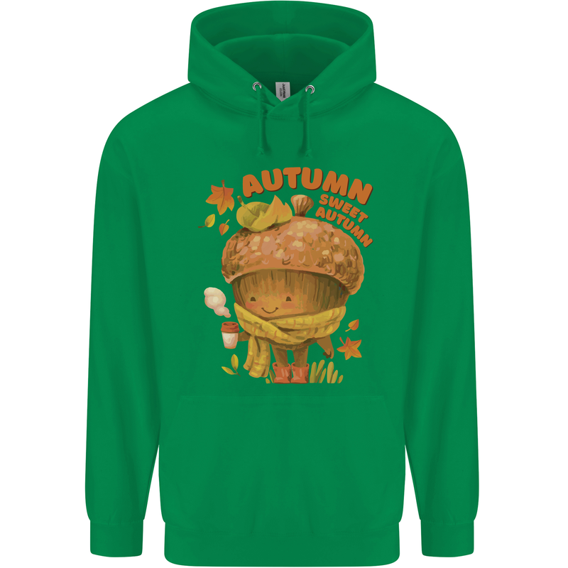 Sweet Autumn Mens 80% Cotton Hoodie Irish Green