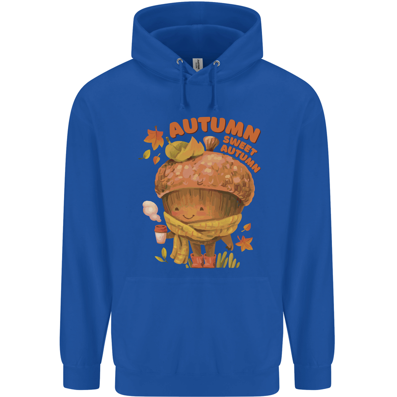 Sweet Autumn Mens 80% Cotton Hoodie Royal Blue