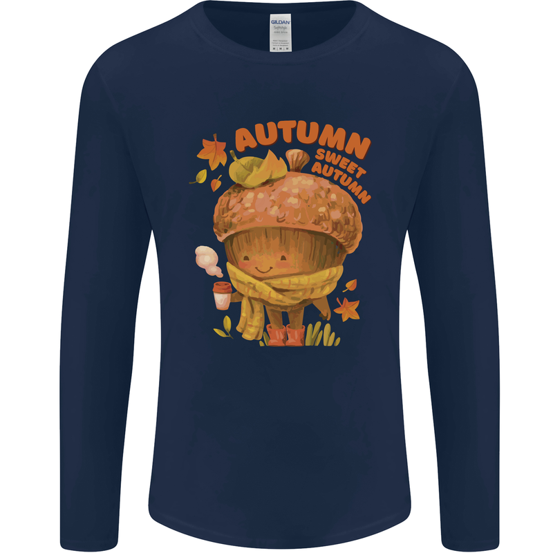 Sweet Autumn Mens Long Sleeve T-Shirt Navy Blue