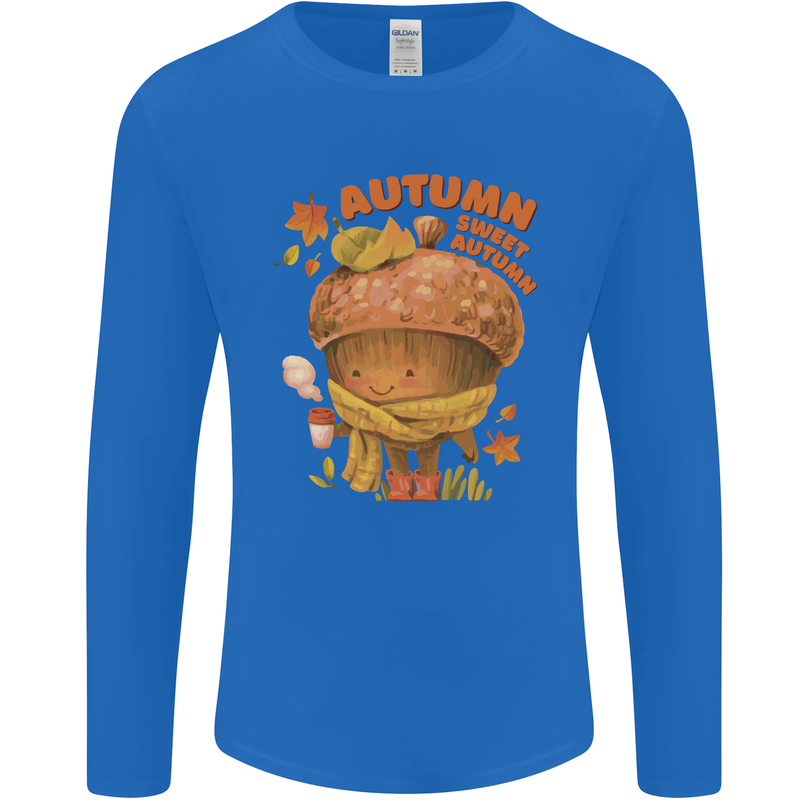 Sweet Autumn Mens Long Sleeve T-Shirt Royal Blue