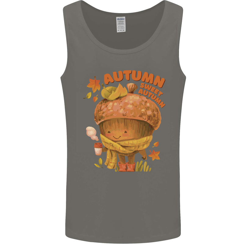 Sweet Autumn Mens Vest Tank Top Charcoal