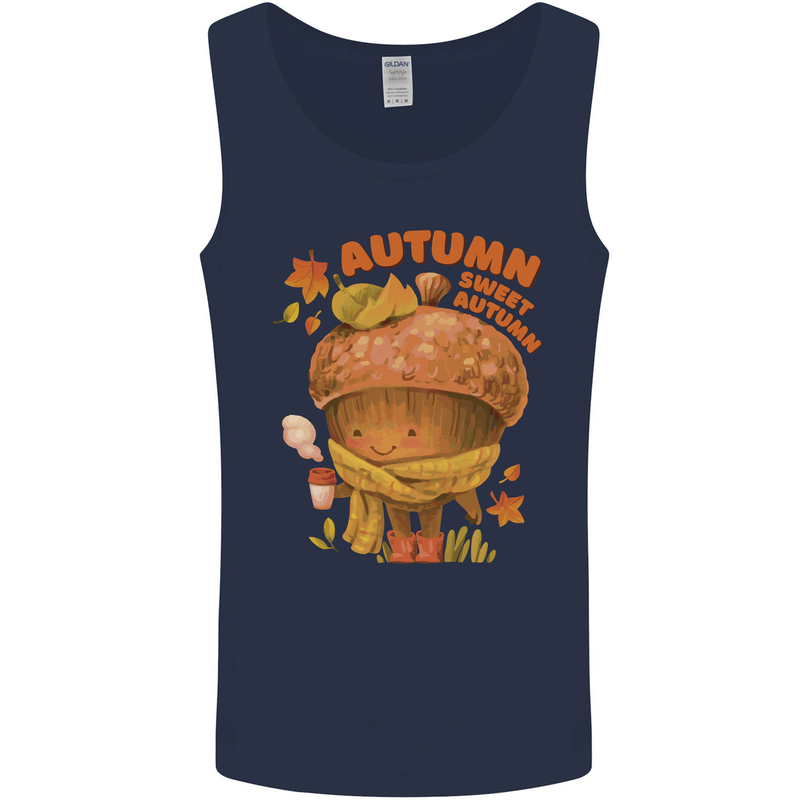 Sweet Autumn Mens Vest Tank Top Navy Blue