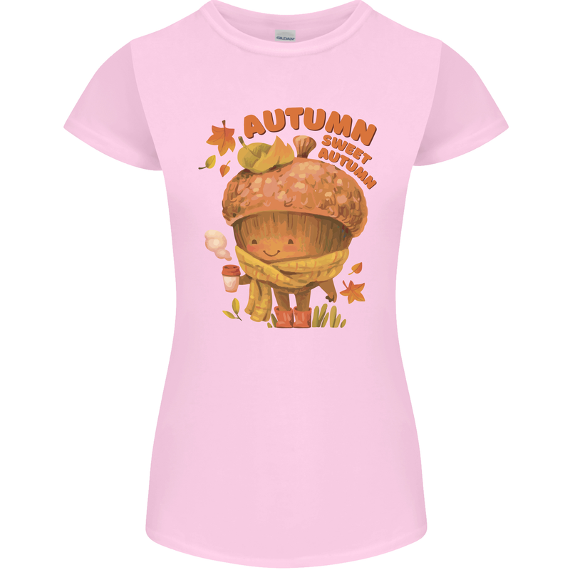 Sweet Autumn Womens Petite Cut T-Shirt Light Pink