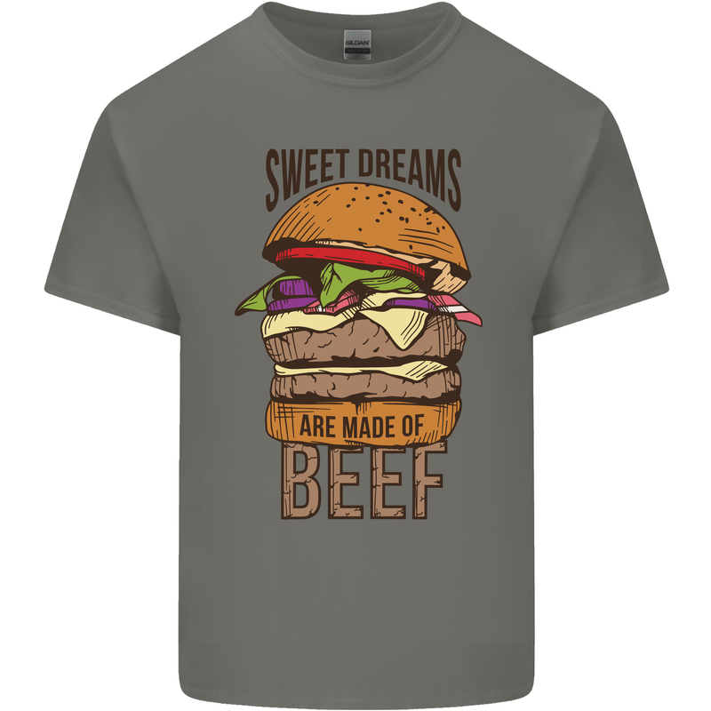 Sweet Dreams are Made of Beef BBQ Chef Kids T-Shirt Childrens Charcoal