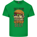Sweet Dreams are Made of Beef BBQ Chef Kids T-Shirt Childrens Irish Green