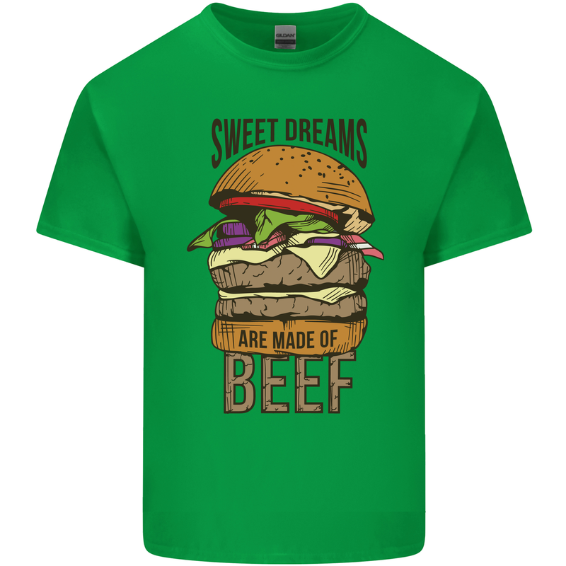 Sweet Dreams are Made of Beef BBQ Chef Kids T-Shirt Childrens Irish Green