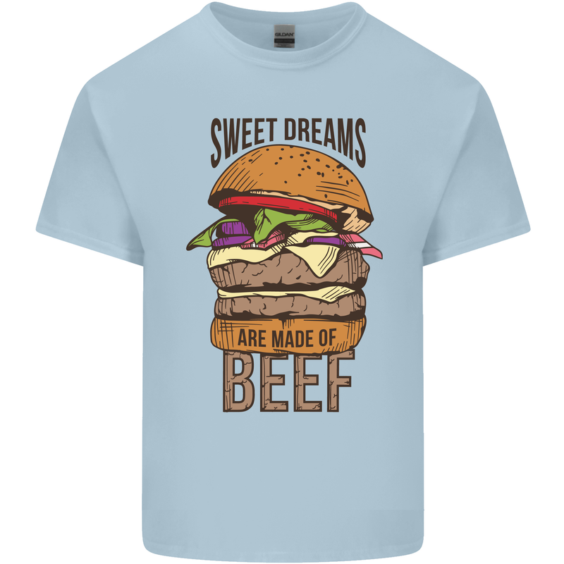 Sweet Dreams are Made of Beef BBQ Chef Kids T-Shirt Childrens Light Blue