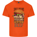 Sweet Dreams are Made of Beef BBQ Chef Kids T-Shirt Childrens Orange
