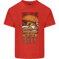 Sweet Dreams are Made of Beef BBQ Chef Kids T-Shirt Childrens Red