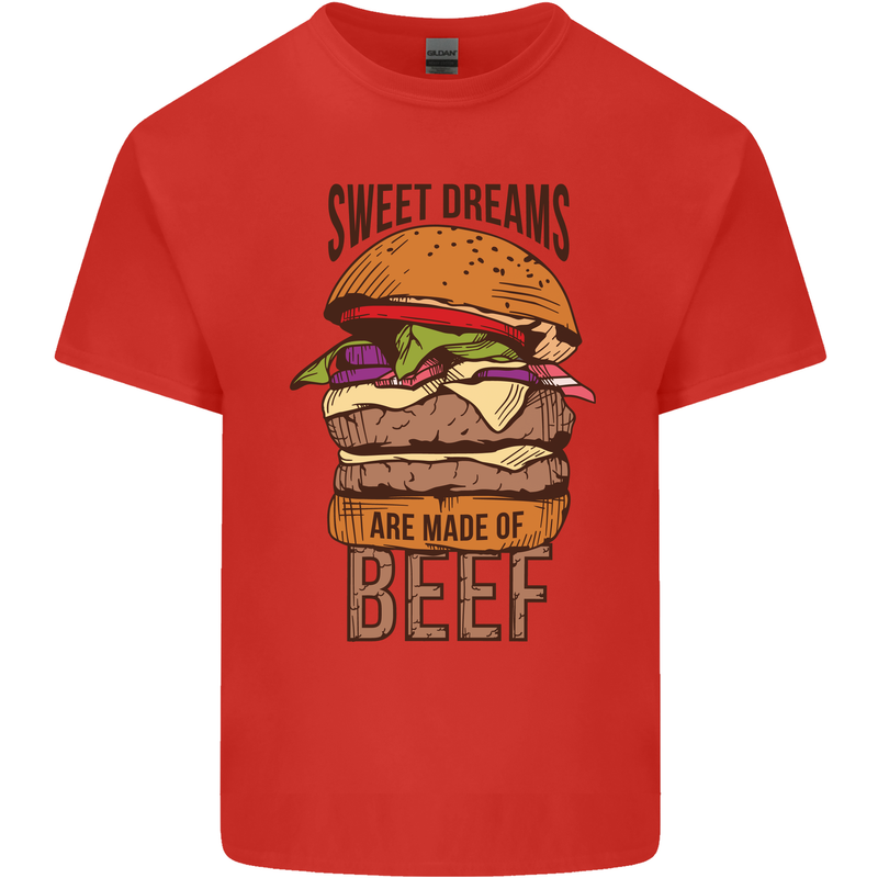Sweet Dreams are Made of Beef BBQ Chef Kids T-Shirt Childrens Red