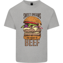 Sweet Dreams are Made of Beef BBQ Chef Kids T-Shirt Childrens Sports Grey