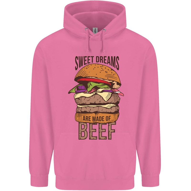 Sweet Dreams are Made of Beef BBQ Chef Mens 80% Cotton Hoodie Azelea