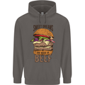 Sweet Dreams are Made of Beef BBQ Chef Mens 80% Cotton Hoodie Charcoal