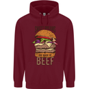 Sweet Dreams are Made of Beef BBQ Chef Mens 80% Cotton Hoodie Maroon