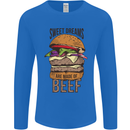 Sweet Dreams are Made of Beef BBQ Chef Mens Long Sleeve T-Shirt Royal Blue