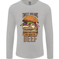 Sweet Dreams are Made of Beef BBQ Chef Mens Long Sleeve T-Shirt Sports Grey