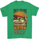 Sweet Dreams are Made of Beef BBQ Chef Mens T-Shirt Cotton Gildan Irish Green