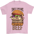 Sweet Dreams are Made of Beef BBQ Chef Mens T-Shirt Cotton Gildan Light Pink