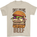 Sweet Dreams are Made of Beef BBQ Chef Mens T-Shirt Cotton Gildan Sand