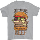 Sweet Dreams are Made of Beef BBQ Chef Mens T-Shirt Cotton Gildan Sports Grey
