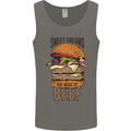 Sweet Dreams are Made of Beef BBQ Chef Mens Vest Tank Top Charcoal