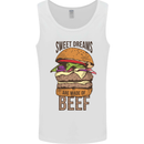 Sweet Dreams are Made of Beef BBQ Chef Mens Vest Tank Top White