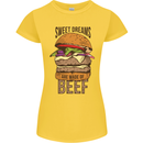 Sweet Dreams are Made of Beef BBQ Chef Womens Petite Cut T-Shirt Yellow