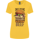 Sweet Dreams are Made of Beef BBQ Chef Womens Wider Cut T-Shirt Yellow