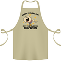 Swimming Champion Funny Fathers Day Dad Cotton Apron 100% Organic Khaki