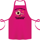 Swimming Champion Funny Fathers Day Dad Cotton Apron 100% Organic Pink