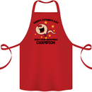 Swimming Champion Funny Fathers Day Dad Cotton Apron 100% Organic Red