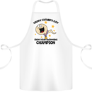 Swimming Champion Funny Fathers Day Dad Cotton Apron 100% Organic White