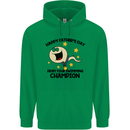 Swimming Champion Funny Fathers Day Dad Mens 80% Cotton Hoodie Irish Green