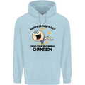 Swimming Champion Funny Fathers Day Dad Mens 80% Cotton Hoodie Light Blue